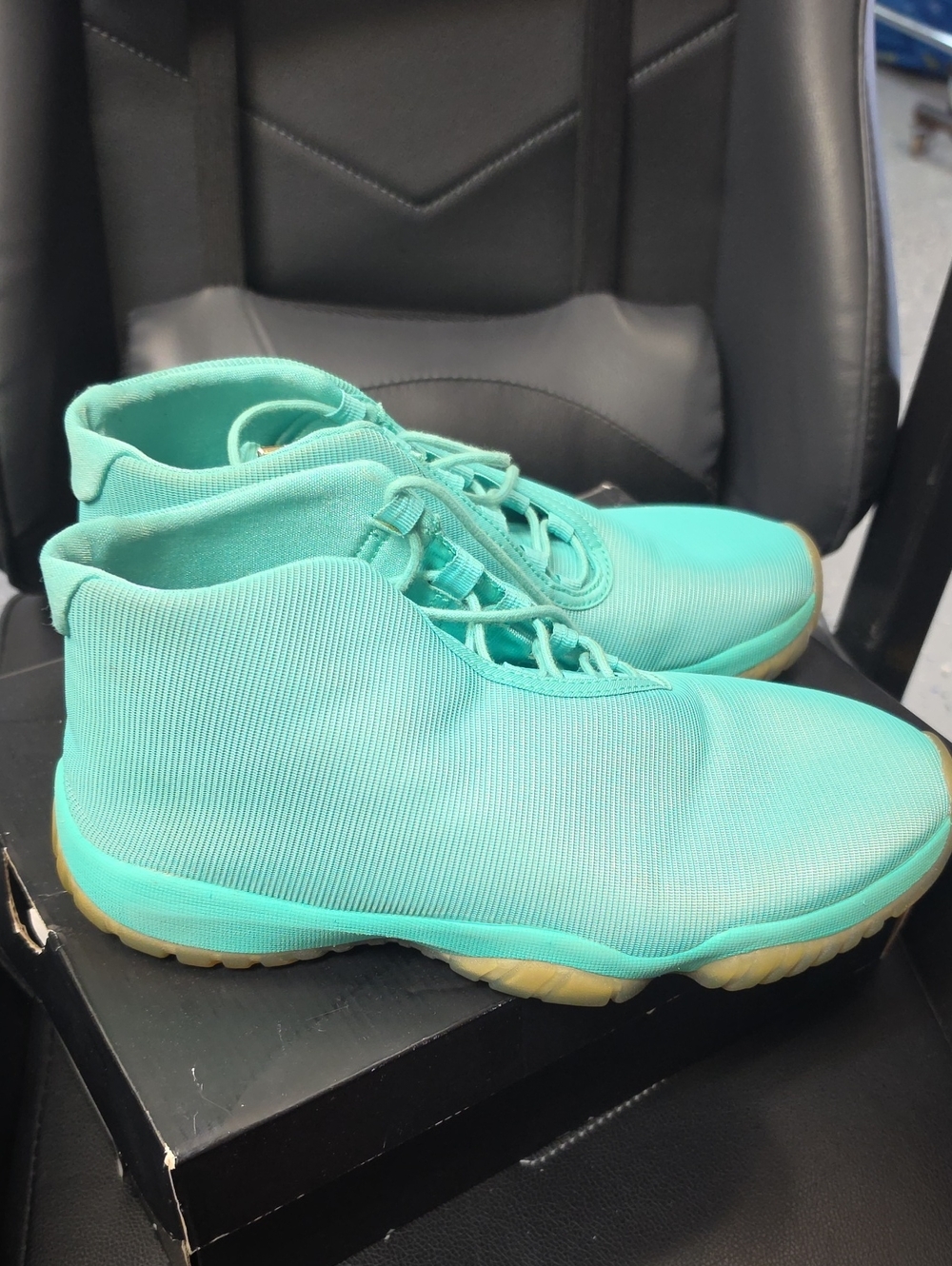 Jordan Teal/Turquoise High-Top Sneakers
